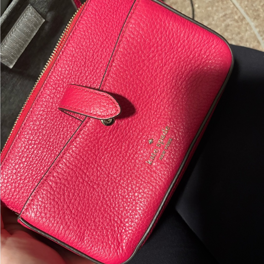 Kate Spade Pink Pebbled Leather Clutch